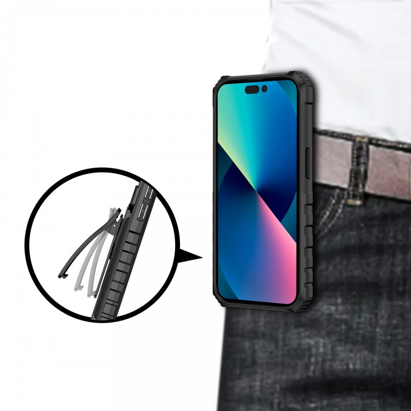 Multi-functional Stealth Armor-Style Durable Phone Case with Card Wallet